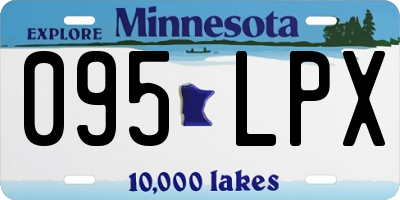 MN license plate 095LPX