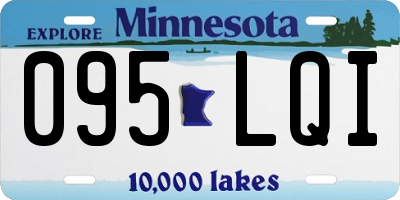 MN license plate 095LQI