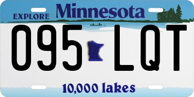 MN license plate 095LQT