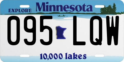 MN license plate 095LQW