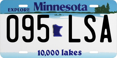 MN license plate 095LSA