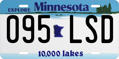 MN license plate 095LSD