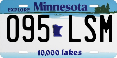 MN license plate 095LSM