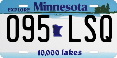 MN license plate 095LSQ