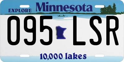 MN license plate 095LSR