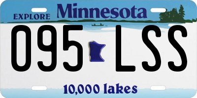 MN license plate 095LSS