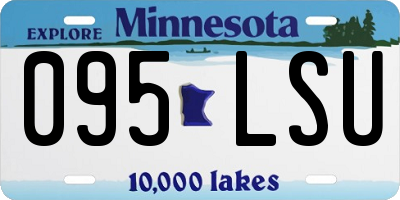 MN license plate 095LSU