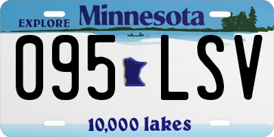 MN license plate 095LSV