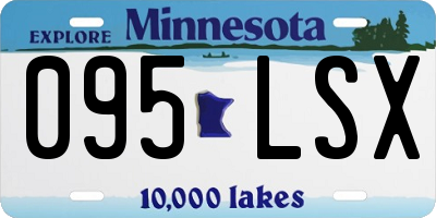 MN license plate 095LSX
