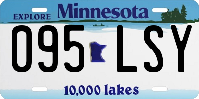 MN license plate 095LSY