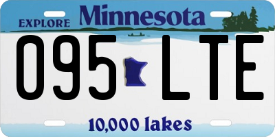 MN license plate 095LTE