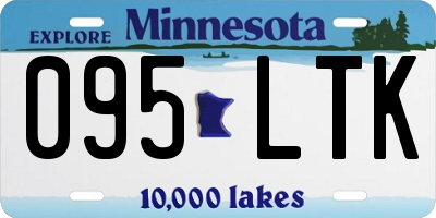 MN license plate 095LTK