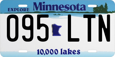 MN license plate 095LTN