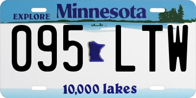 MN license plate 095LTW