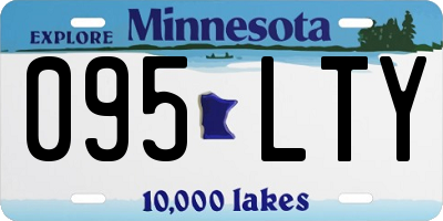 MN license plate 095LTY