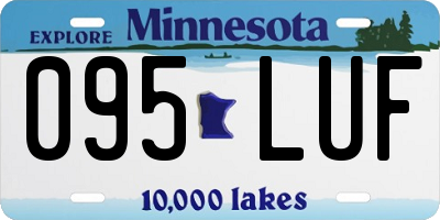 MN license plate 095LUF