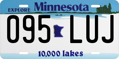 MN license plate 095LUJ