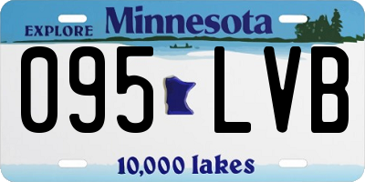 MN license plate 095LVB