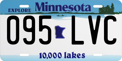 MN license plate 095LVC