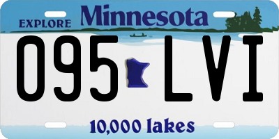 MN license plate 095LVI