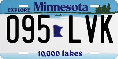MN license plate 095LVK