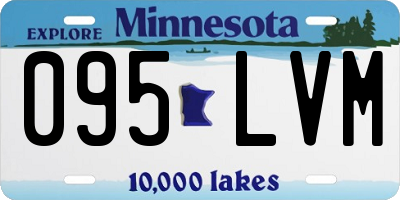 MN license plate 095LVM