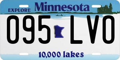 MN license plate 095LVO