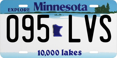 MN license plate 095LVS