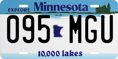 MN license plate 095MGU