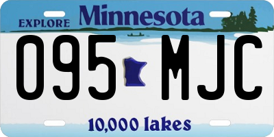 MN license plate 095MJC