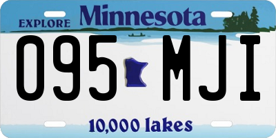 MN license plate 095MJI
