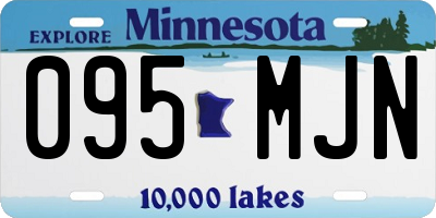 MN license plate 095MJN