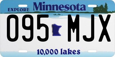MN license plate 095MJX