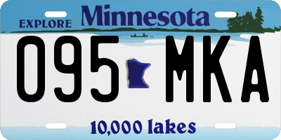 MN license plate 095MKA