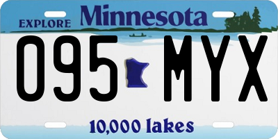 MN license plate 095MYX