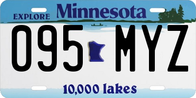 MN license plate 095MYZ