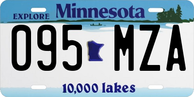 MN license plate 095MZA