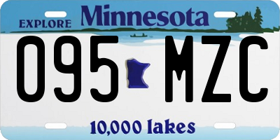 MN license plate 095MZC