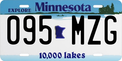 MN license plate 095MZG