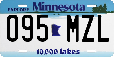 MN license plate 095MZL
