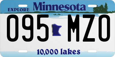 MN license plate 095MZO