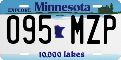 MN license plate 095MZP