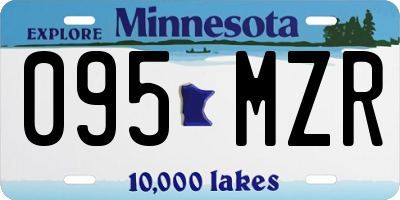 MN license plate 095MZR