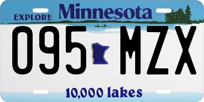 MN license plate 095MZX