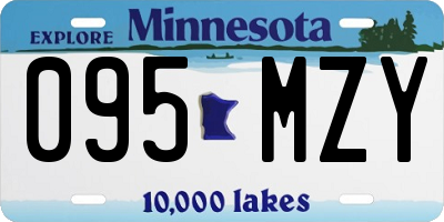 MN license plate 095MZY