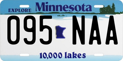 MN license plate 095NAA