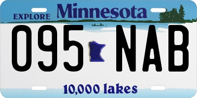 MN license plate 095NAB