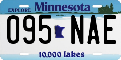 MN license plate 095NAE