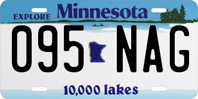 MN license plate 095NAG