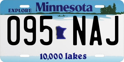 MN license plate 095NAJ